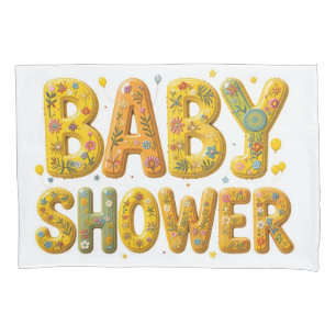 Baby shower surprise pillowcase