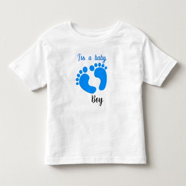 Baby Shower T-shirt design for boys (Front)