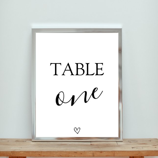 Baby Shower Table Number Sign (Creator Uploaded)