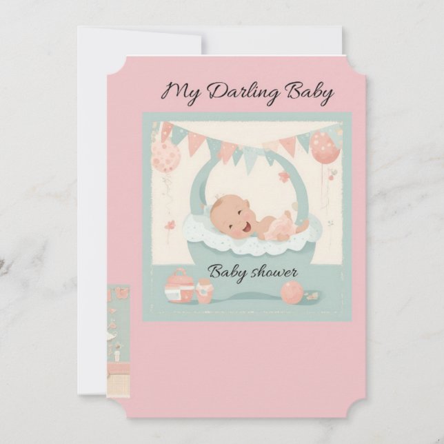 baby shower tarjeta invitation (Front)