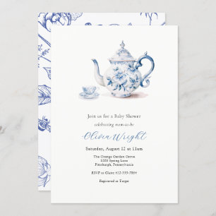Baby Shower Tea Party  Invitation