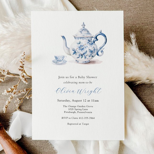 Baby Shower Tea Party  Invitation (Creator Uploaded)