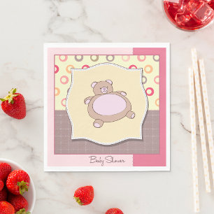 Baby Shower Teddy Bear Paper Napkins