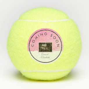 Baby Shower Tennis Pregnancy Ultrasound Photo  Tennis Balls