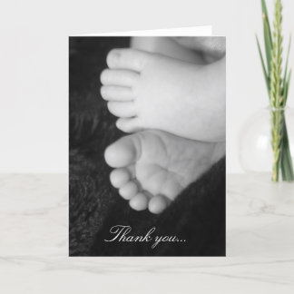 Baby shower thank-you card
