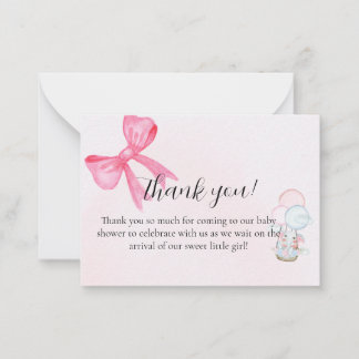 Baby Shower Thank You Card Design