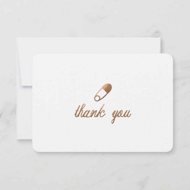 BABY SHOWER THANK YOU CARD-FLAT (Front)