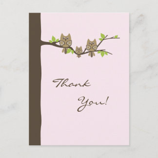 Baby Shower Thank You Card (Girl)