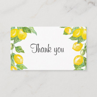 Baby shower thank you enclosure card