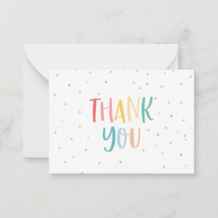 Baby shower thank you favour gift card