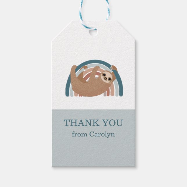 Baby Shower Thank You Favour Tags (Front)