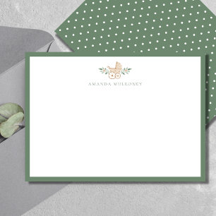 Baby Shower Thank You Flat Card
