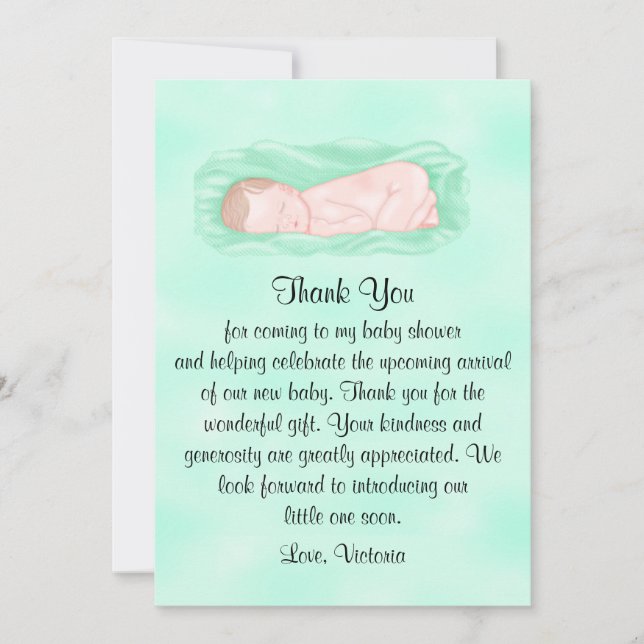 Baby Shower Thank You Gender Neutral Invitation (Front)