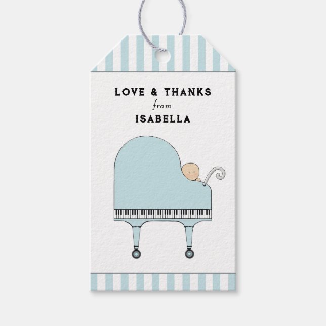 Baby Shower Thank You Gift Tags (Front)