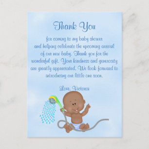 Baby Shower Thank You It's a Boy  Baby Boy Postcard