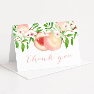 Baby Shower Thank You Notes, Peach Orchard
