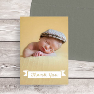 Baby Shower Thank You Photo Card
