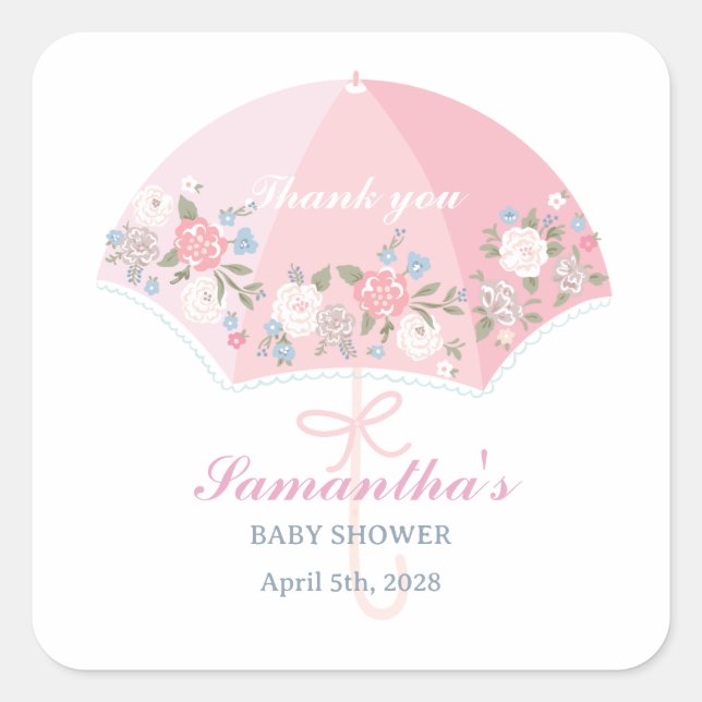 Baby Shower Thank you Tag (Front)