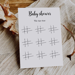 Baby Shower Tic Tac Toe Game Printable, Invitation