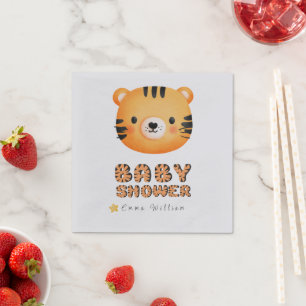 BABY SHOWER TIGER STAR NAPKIN