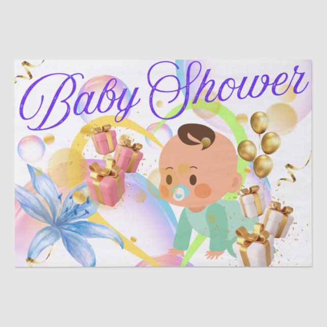 Baby Shower Tissue Paper (Front)