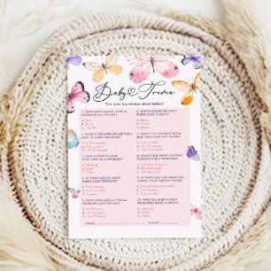 Baby Shower Trivia Game 