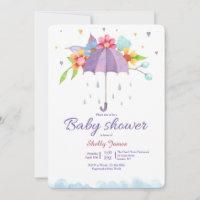Baby Shower Umbrella Invitation
