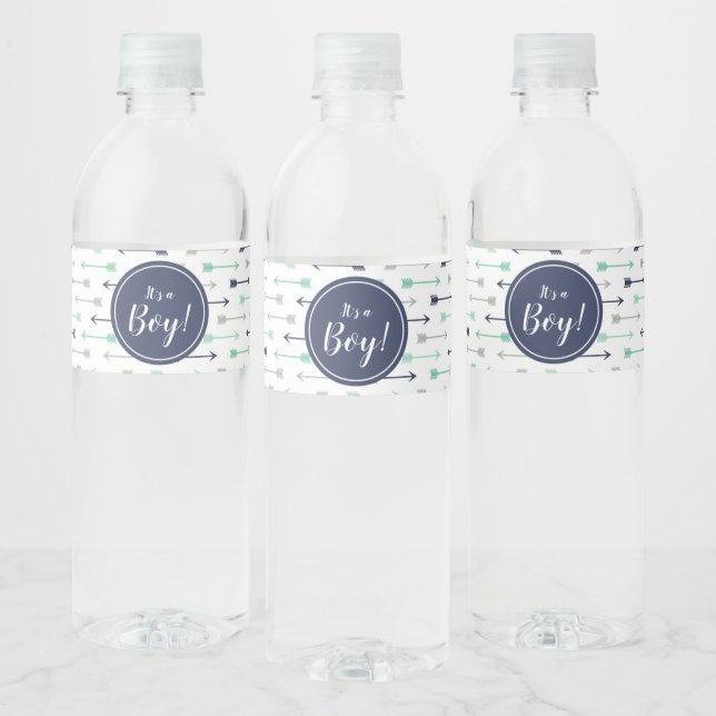 Baby Shower Water Bottle Labels (Bottles)
