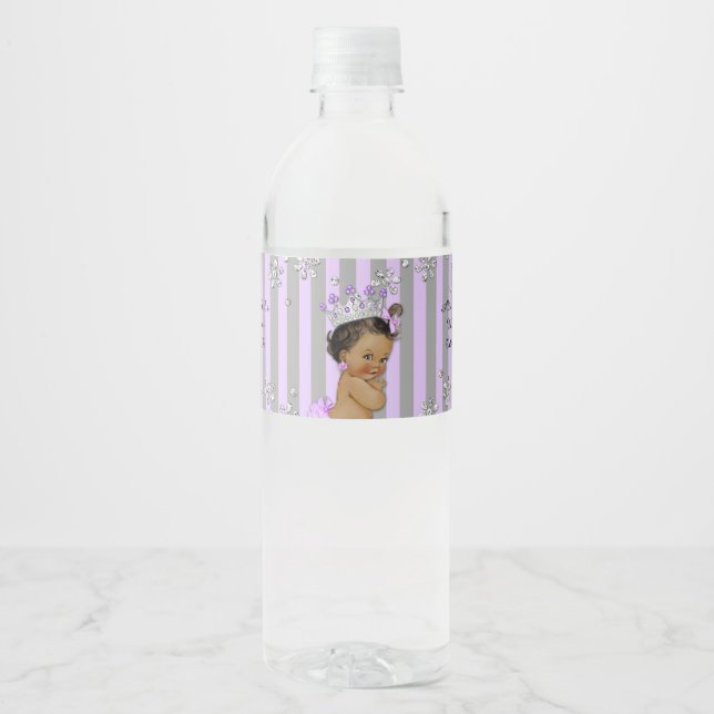 Baby Shower Water Bottle Labels, Royal Baby Shower Label (Front)