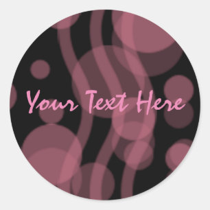 Baby Shower Wedding Romantic Retro Pastel Pink Classic Round Sticker