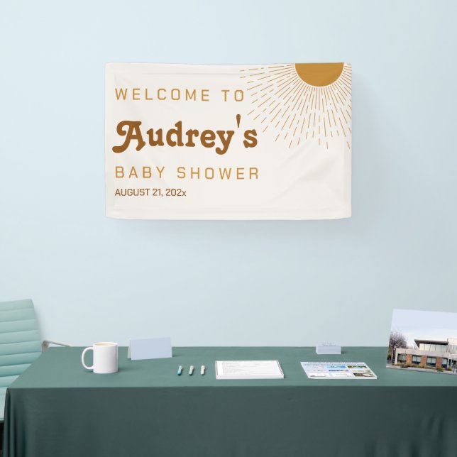 Baby Shower Welcome Sign Here Comes The Son (Tradeshow)