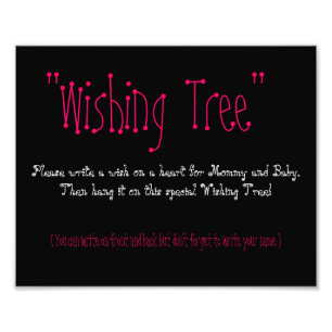 Baby Shower Wishing Tree Photo Print
