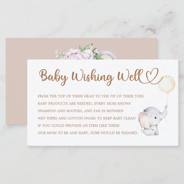 Baby Shower, Wishing Well Enclosure Card (Creator Uploaded)