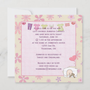 Baby Shower with daises Invitation