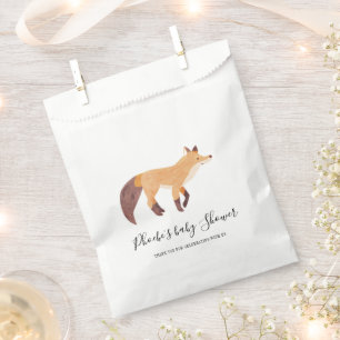 Baby Shower Woodland Fox Custom Favour Bag