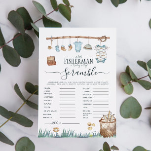 Baby Shower Word Scramble Reel Fun Fishing Game