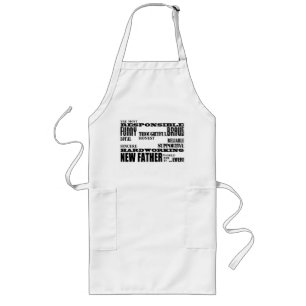 Baby Showers New Fathers Dads & Daddys : Qualities Long Apron