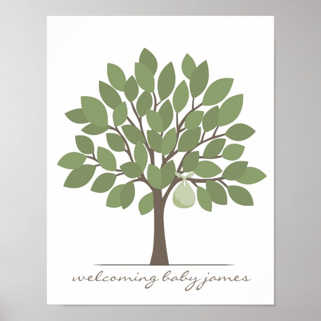 Baby Signature Tree - Green Poster (Front)