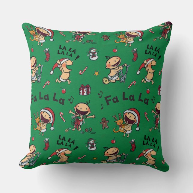 Baby Singing Carols Pattern Cushion (Front)