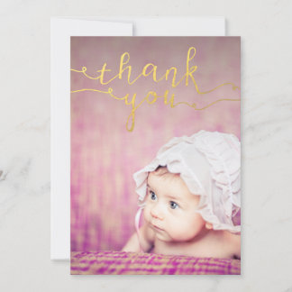 Baby Sip & See Thank You Birth Announcement