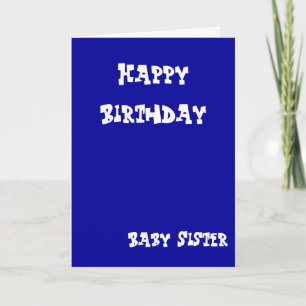 Baby sister greeting cards