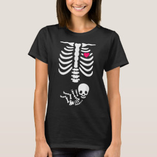 Baby Skeleton Pregnancy Announcement X-ray Funny H T-Shirt