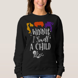 Baby Skeleton Pregnancy Halloween Winnie I Smell A Sweatshirt