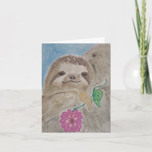 baby sloth card