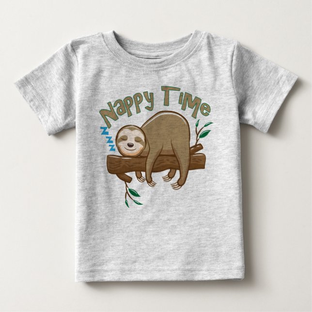 Baby Sloth Sleepy Time! T-Shirt (Front)