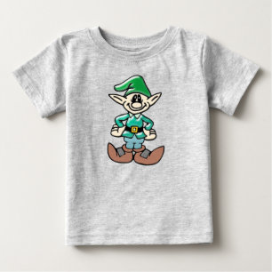 Baby Smurf T-Shirt Smiling with Green Cap