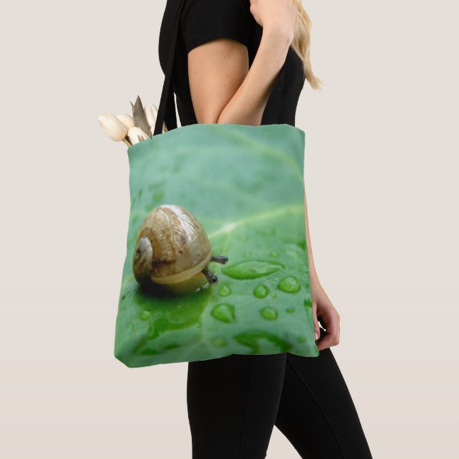 Baby Snail Tote Bag (Close Up)
