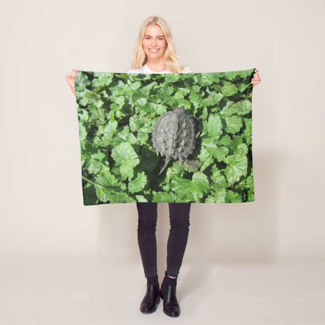 Baby Snapping Turtle Fleece Blanket (In Situ)