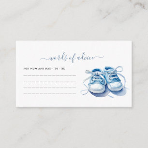 Baby Sneakers Baby Shower Minimalist Baby Boy Enclosure Card
