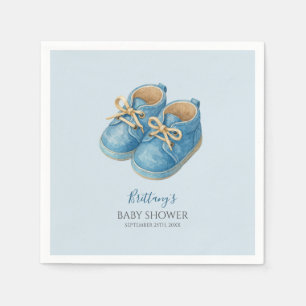 Baby Sneakers Sports Baby Shower Napkin